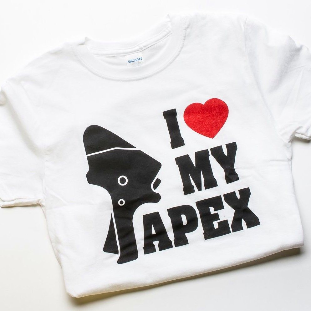 Apex Tactical I Heart My Apex T-Shirt, White