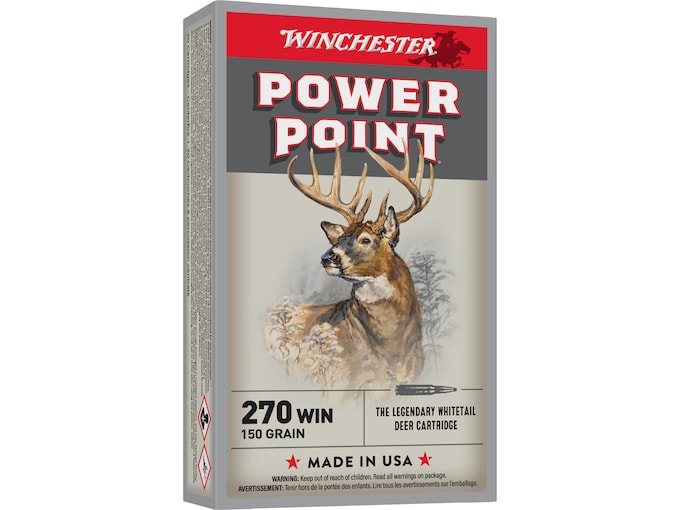 Winchester Power-Point .270 Win 150 Grain Soft Point, 200 Rounds
