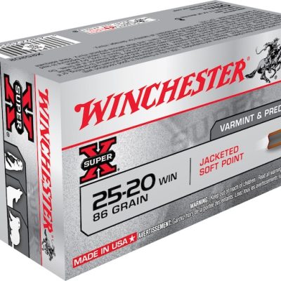Get Winchester Super X 25-20 WCF Ammo 86 Grain Jacketed Soft Point Box of 50 Online