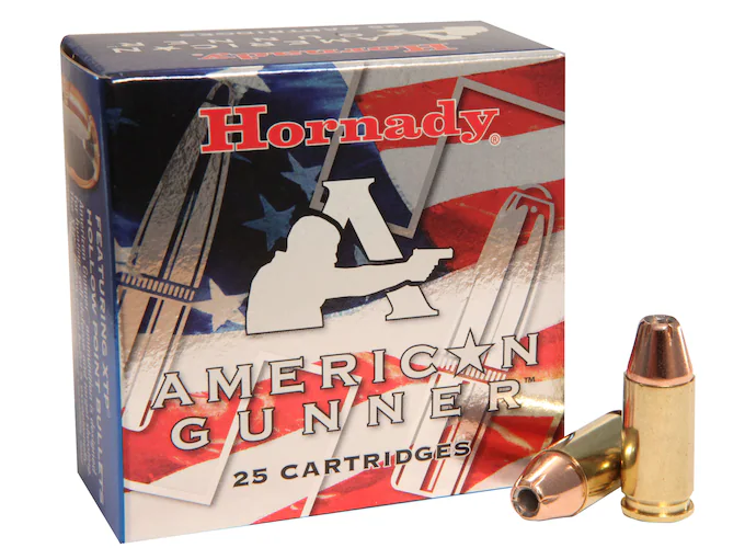 Hornady American Gunner 9mm Luger +P Ammo 124 Grain Hornady XTP Jacketed Hollow Point 500 rounds Direct for sale