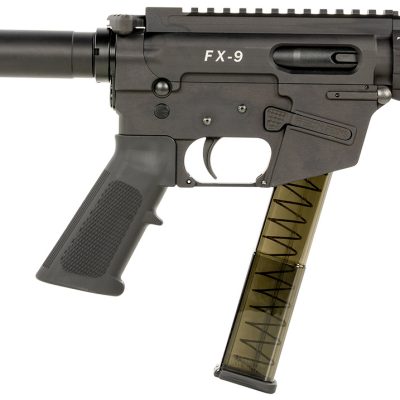 FREEDOM ORDNANCE FX9P4SBM FX-9  9mm Luger 31+1 4″ Black Nitride Steel Barrel, M-LOK Handguards, Black Anodized Aluminum Picatinny Rail Receiver, Black SB Mini Brace, AR15 Grip