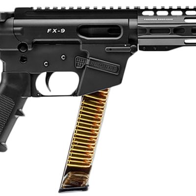 FREEDOM ORDNANCE FX9P10S FX-9  9mm Luger 31+1 10″ Black Nitride Steel Barrel, M-LOK Handguards, Black Anodized Aluminum Picatinny Rail Receiver, Black SBA3 Brace, AR15 Grips, Right Hand
