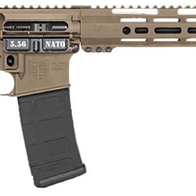 Diamondback DB1718K061 DB15 Carbon Series 5.56 NATO 30+1 16″ Black Nitride Threaded Barrel, Flat Dark Earth Cerakote Picatinny Rail Aluminum Receiver, Adjustable Black Synthetic Stock, Magpul MOE Grip