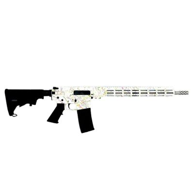 Great Lakes AR-15 “Saved By the Splatter” Rifle .223 Wylde 30rd Magazine 16″ Barrel White/Stainless Steel