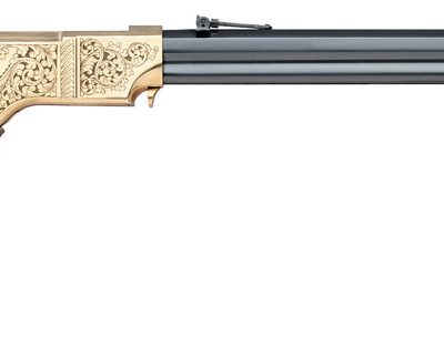 Taylor’s & Co. 1860 Brass Engraved .45 Colt Lever Rifle